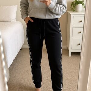 Hollister Black Joggers with Logo Detailing